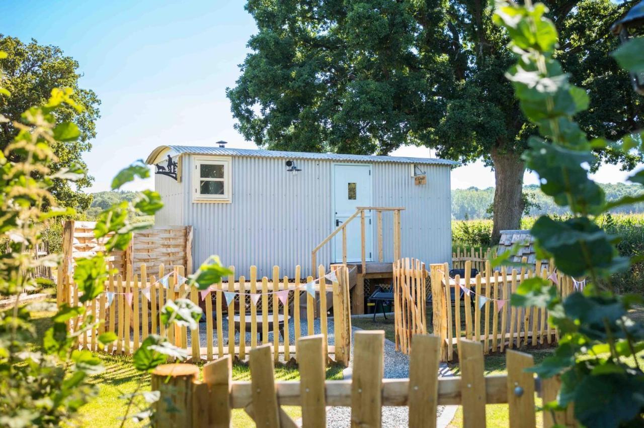 The Hideaway Hut - 1 Bed Shepherds Hut - Hereford 아파트 외부 사진